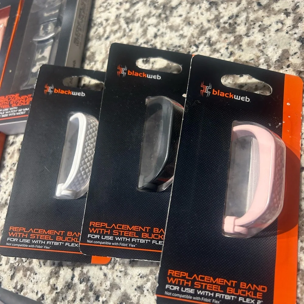 Blackweb Replacement Watch Bands - Pink and Black - Picture 5 of 5